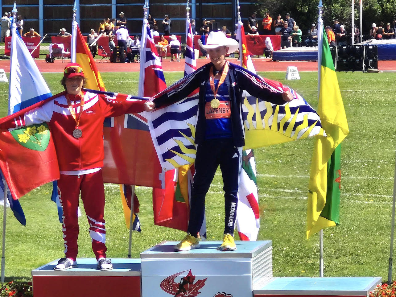 Cowichan's Lazenby golden at race walk nationals