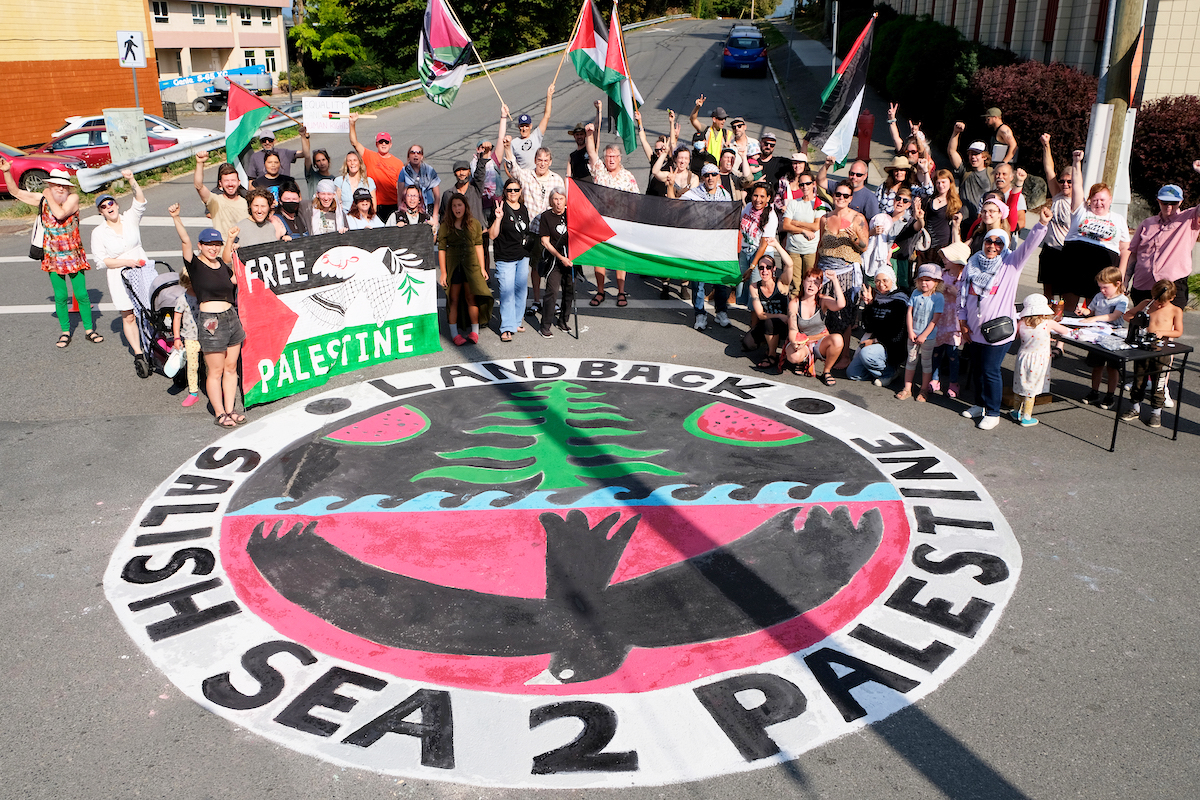 Protest in Duncan used art to convey message