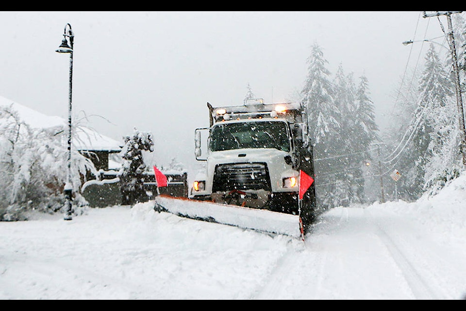 Plows were out Tuesday morning, not as fast as people would have liked, but they were all over town trying to keep up with the snowfall. (Kevin Rothbauer/Citizen)