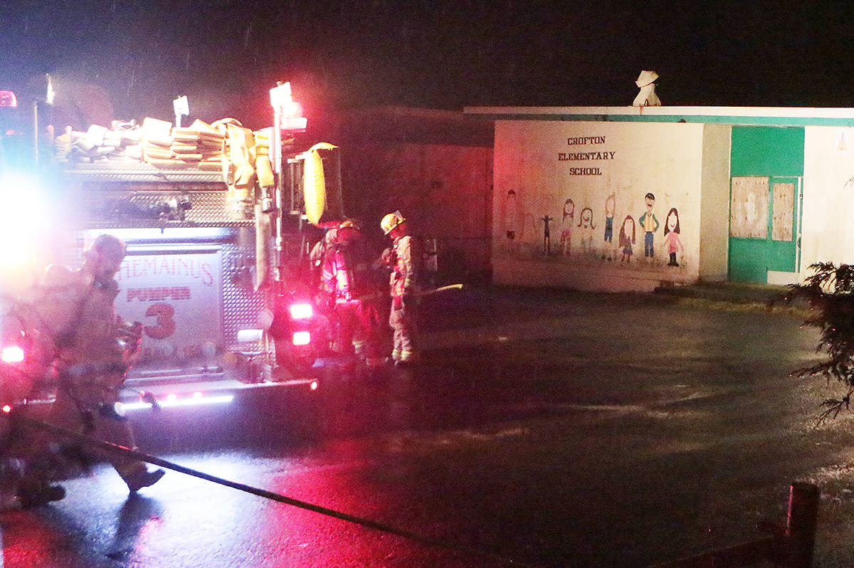 UPDATE Fire contained to a small section of old Crofton Elementary