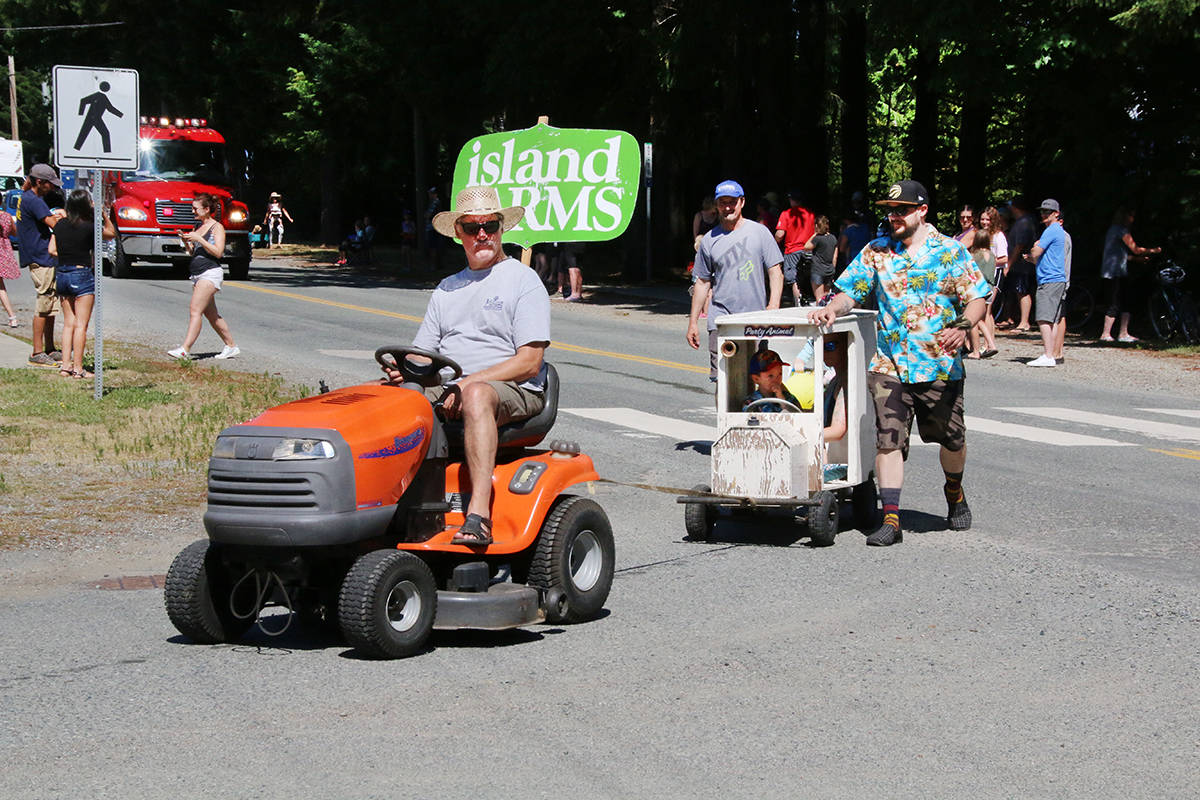 Families enjoy the Honeymoon Bay Day parade July 14 Cowichan Valley