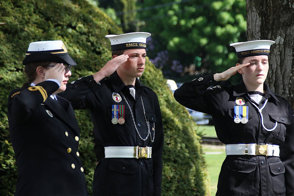 The ceremony is particularly important for Admiral Mainguy sea cadets. (Lexi Bainas/Citizen)