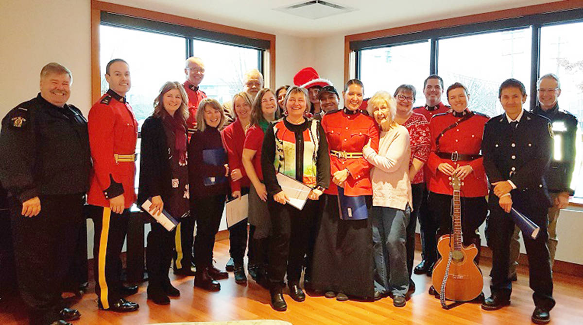 Carolling Cowichan cops deck the halls with bells and laughter