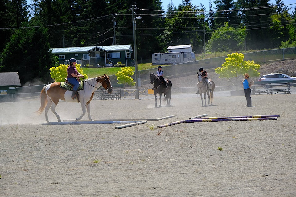 Members of the 4-H Horse Club enjoy the annual horse camp at the Cowichan Exhibition grounds. (submitted)