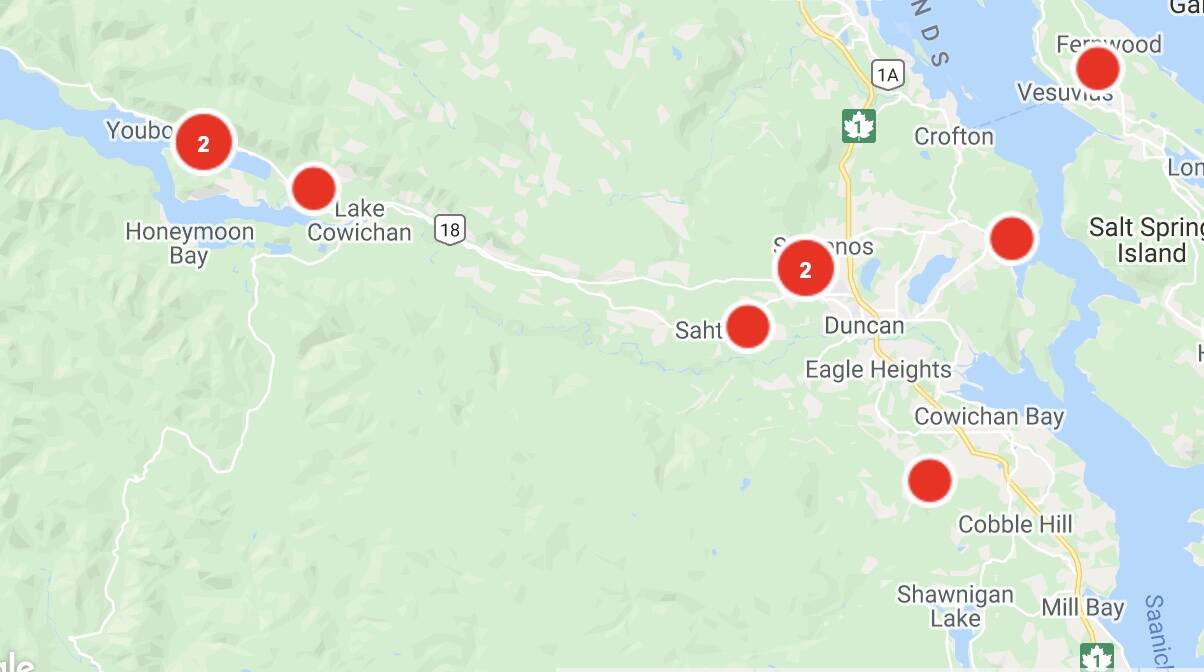 Power Outages Across Cowichan Valley