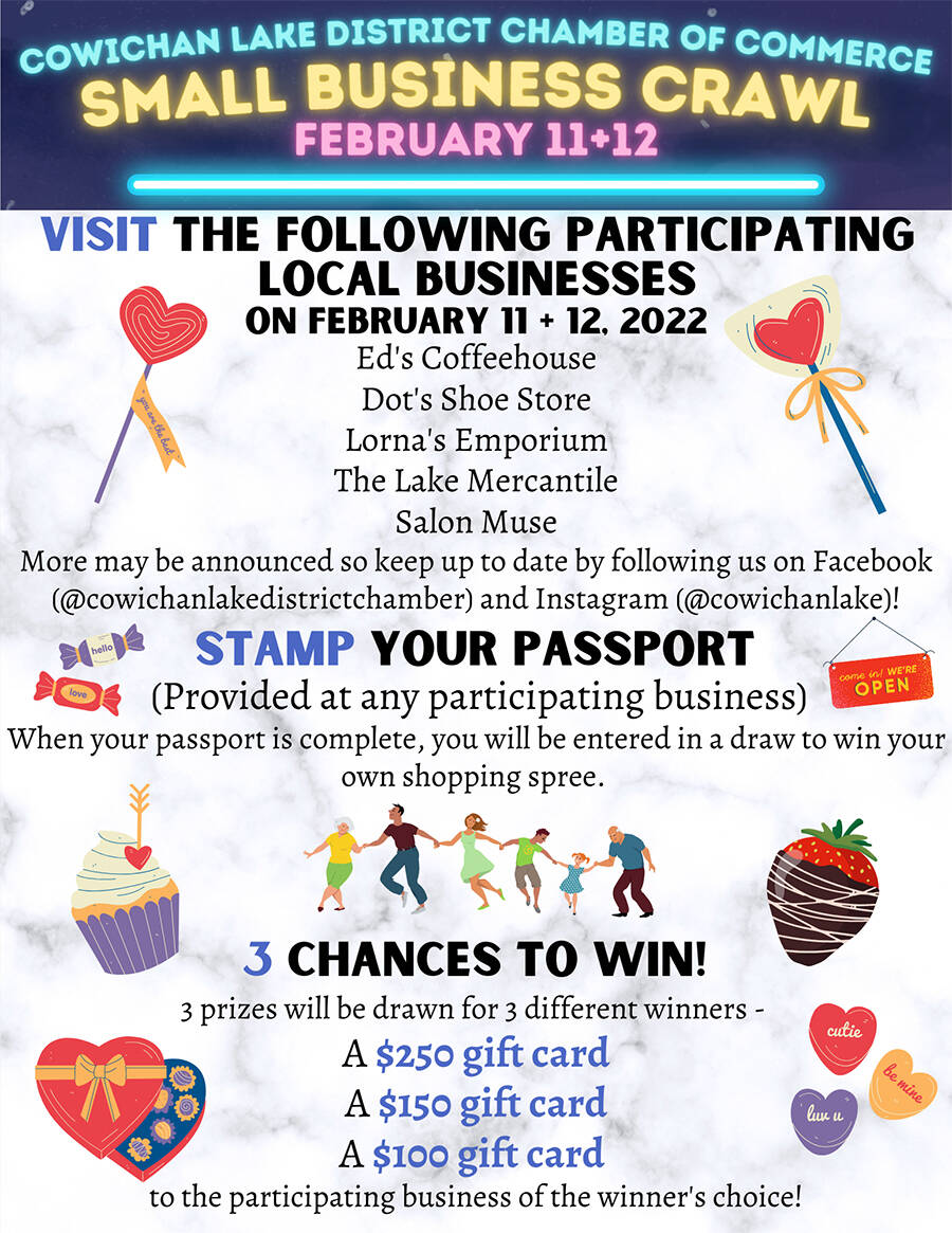 Lake Cowichan Chamber Shop Local Valentines