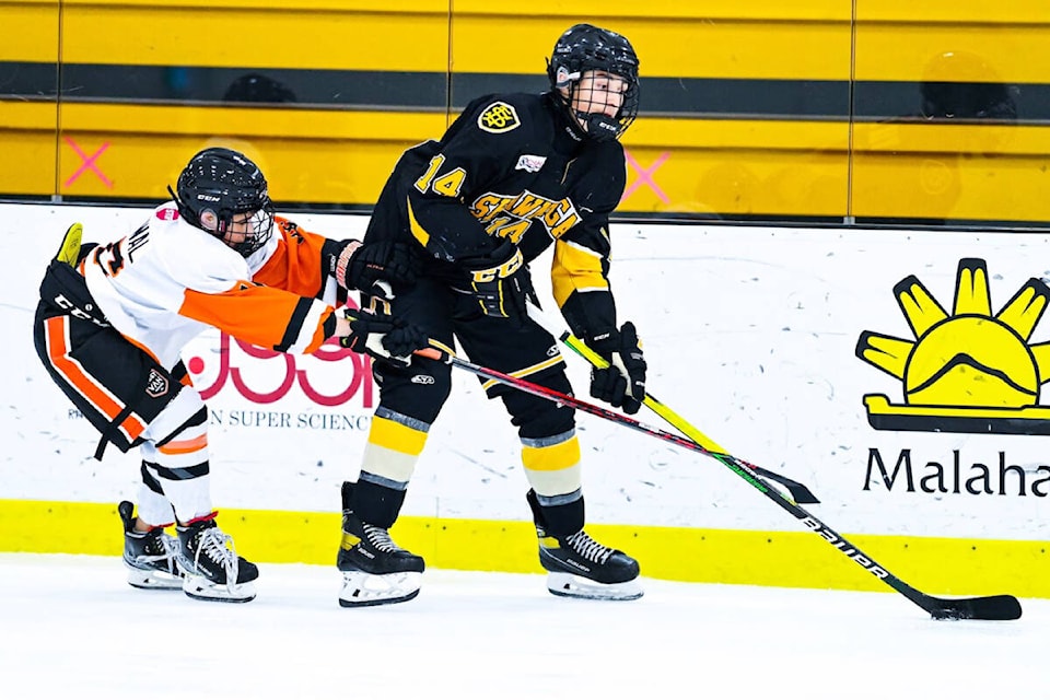 Brendyn Van Oene, a product of Kerry Park Minor Hockey now skating for Shawnigan Lake School, was picked 188th overall in the WHL Prospects Draft last week. (Arden Gill/Shawnigan Lake School)