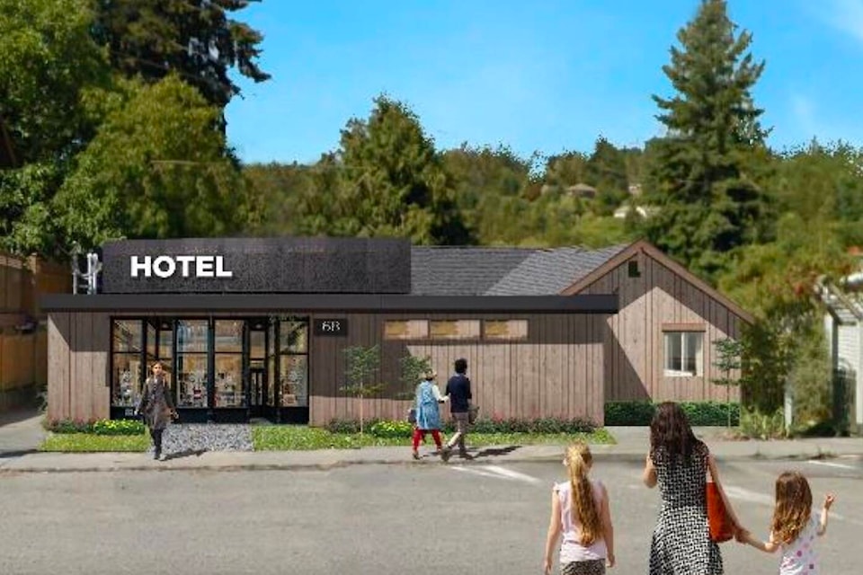 A graphic rendering of the property previously operating as the Uptown Lodge. (Submitted by Matt Blake)