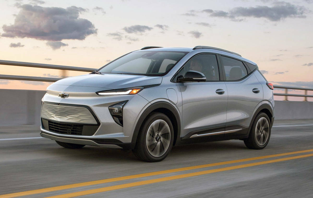 Chevy bolt cheap range km