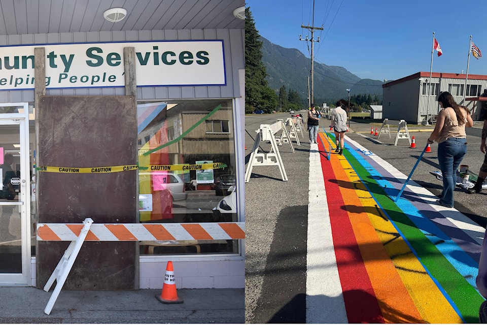 Hope RCMP are looking into a serious spate of alleged hate crimes in Hope, just days into the community’s first Pride festival. (Kemone Moodley/Hope Standard/Megan te Boekhorst)