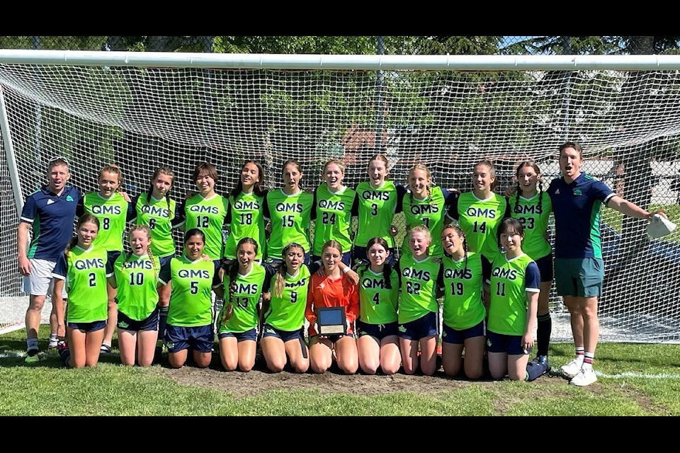 The QMS Royals finished 13th at the provincial tournament recently. (Courtesy of QMS)