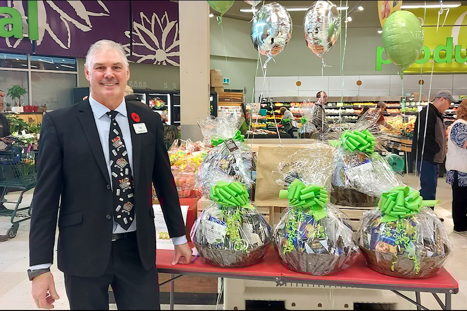 Save-On-Foods store manager Ted Murrell organized a celebration for the 100th anniversary of the grocery store on Nov. 5 (Shannon Stewart/Cranbrook Townsman)