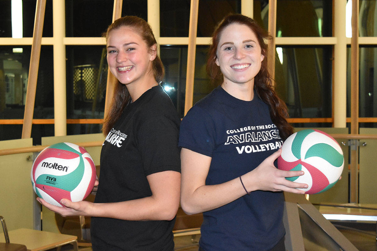 COTR Avalanche sign pair of Mount Baker volleyball players Cranbrook