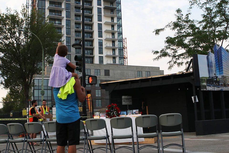 The site of the vigil, prior to its commencement. (Aaron Hemens/Capital News)