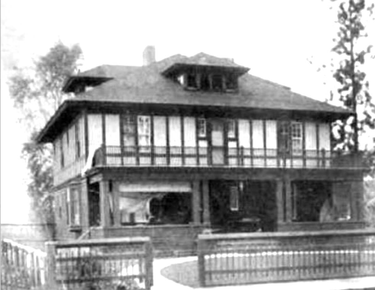 Warren House was built for Kettle Valley Railway president JJ Warren where he and his wife and five children lived. (Penticton Museum)