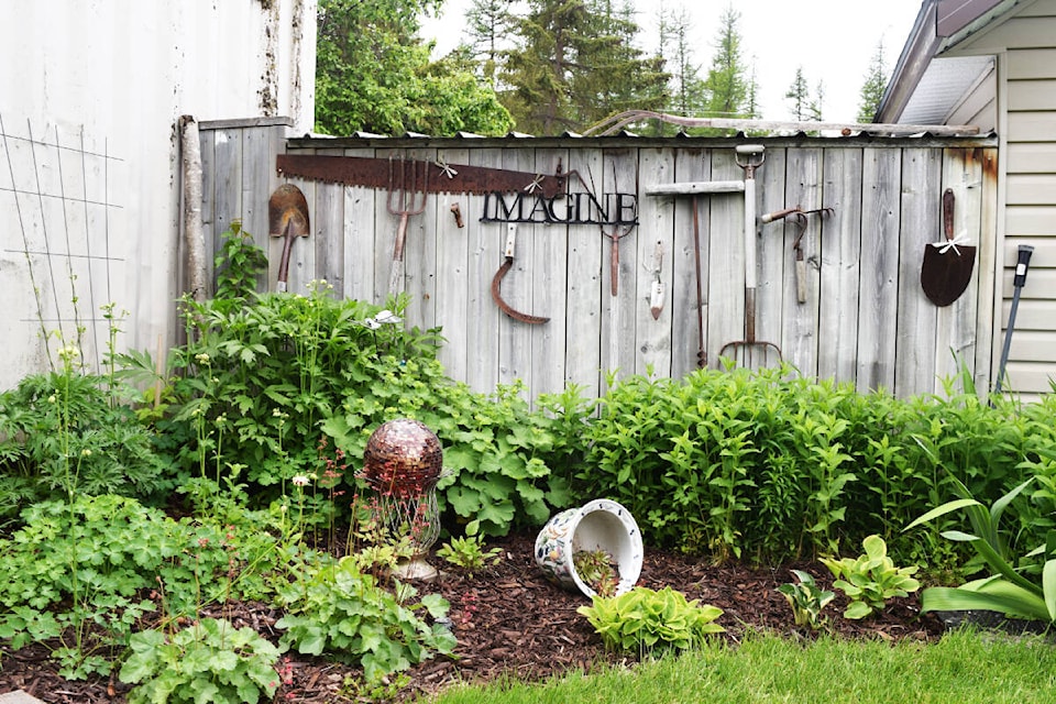 Pictured is one section of the large garden at the home of Doris and Paul Lawson. (Corey Bullock/Cranbrook Townsman)