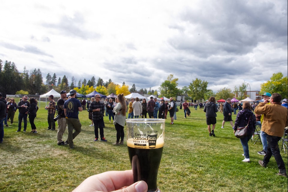 Cranbrook beer enthusiasts got to sample the suds at the Great Canadian Beer Festival, which took over Balment Park on Saturday (Sept. 23), featuring dozens of craft brews from local, regional and national breweries. Trevor Crawley photos.