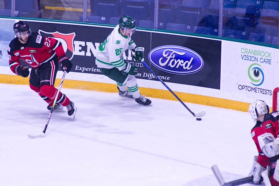 The Cranbrook Bucks dropped a pair of games against the Merritt Centennials this past weekend at Western Financial Place. Trevor Crawley photo.