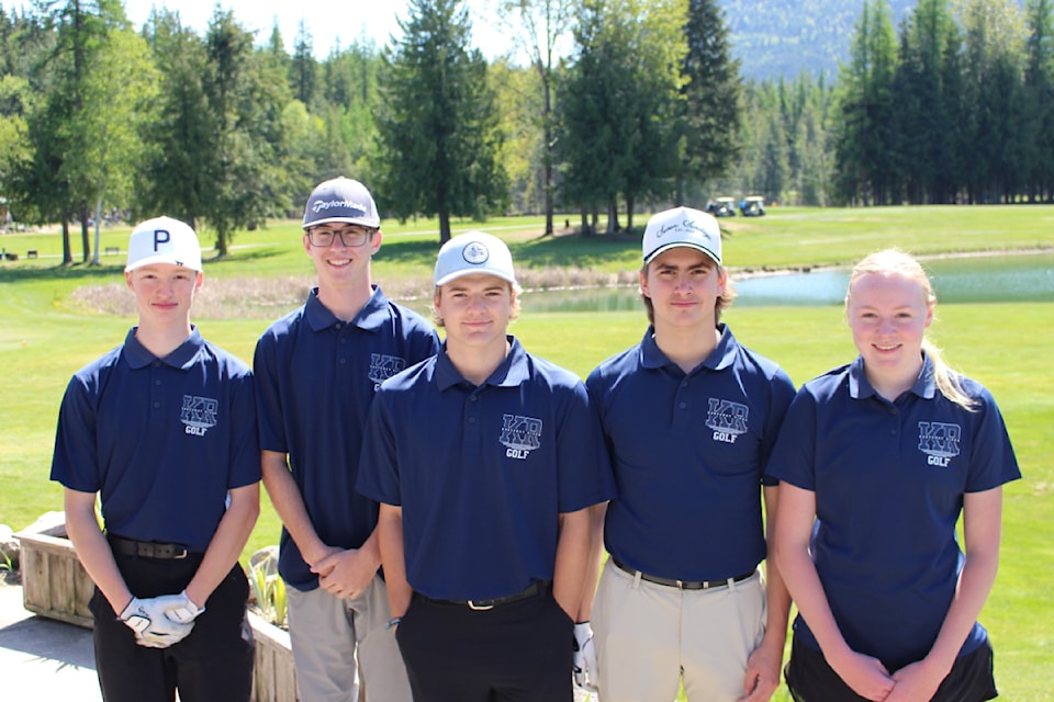 (L-R) Phoenix Walker (Grade 12), Brant Storm (Grade 12), Hayden Beaudoin (Grade 12), Drayden Miller (Grade 11), Ashlyn Rejman (Grade 10).