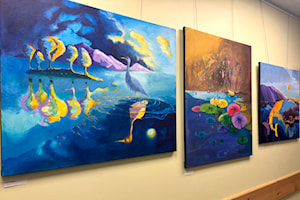 Local artist's work on display at Creston Valley Public Library