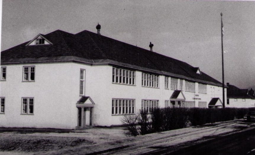 Creston Valley Junior-Senior High School upon completion in the late 1930s.