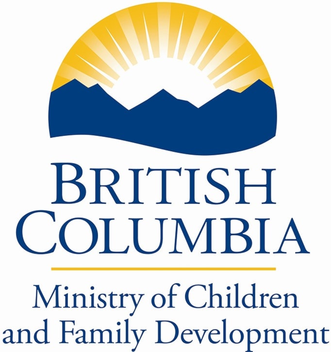 BC ID, Children and Family Development, vertical format, CMYK colour, positive