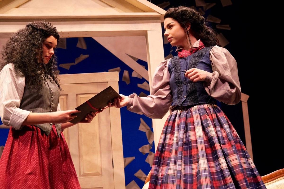 Cetonaya Sammartino (left) as the younger Jo March and Isabel McAleer as the older. Photo: Bill Metcalfe