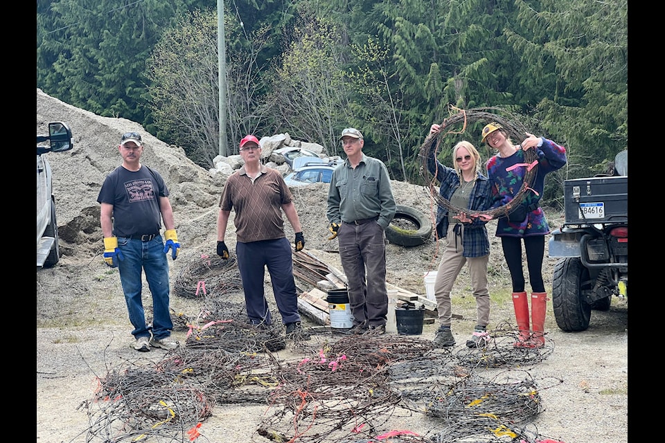 Several community organizations came together to remove barbed wire fencing as a hazard to wildlife. (Submitted)