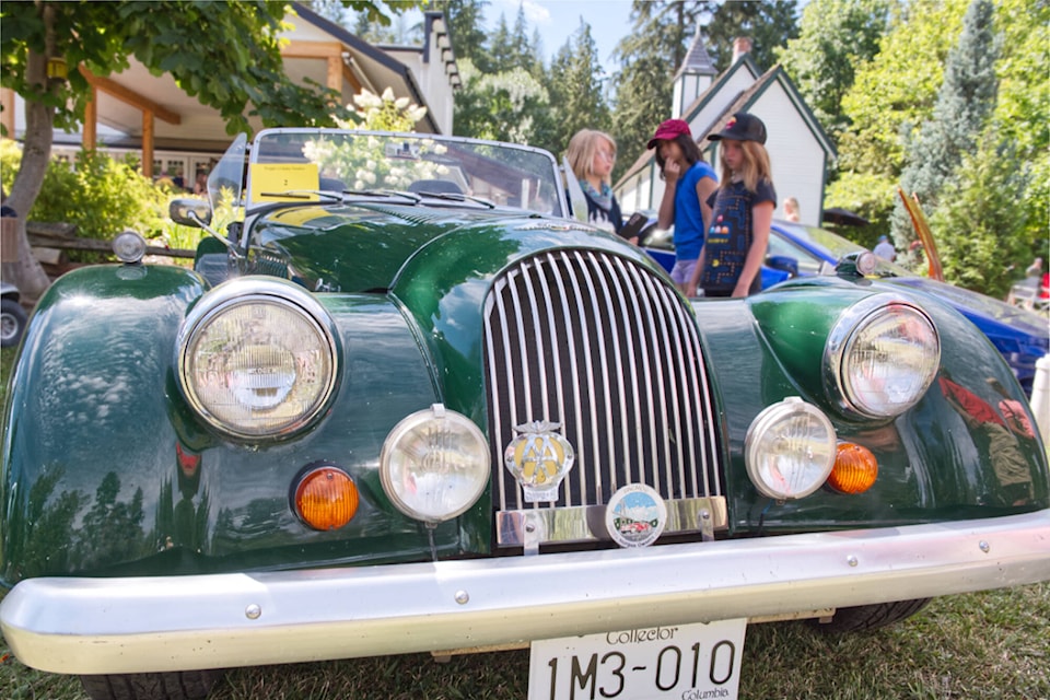 This iconic vintage British sports car, a Morgan, was a people’s choice contender at the 21st Annual Car Show at R.J. Haney Heritage Village and Museum on Sunday, Aug. 14, 2022. (Lachlan Labere-Salmon Arm Observer)