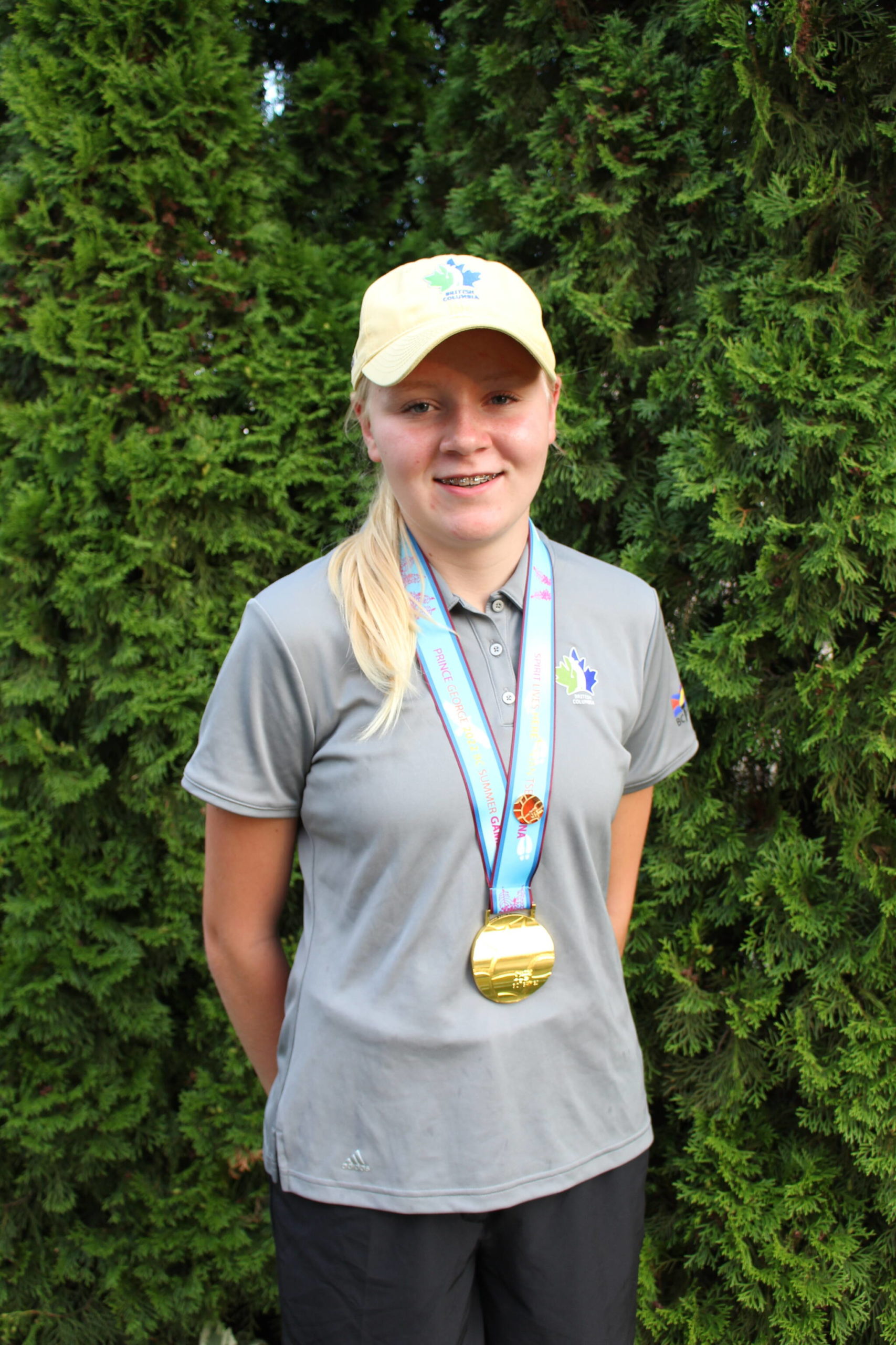 Ashlyn Rejman takes home gold from the BC Summer Games. (Submitted)