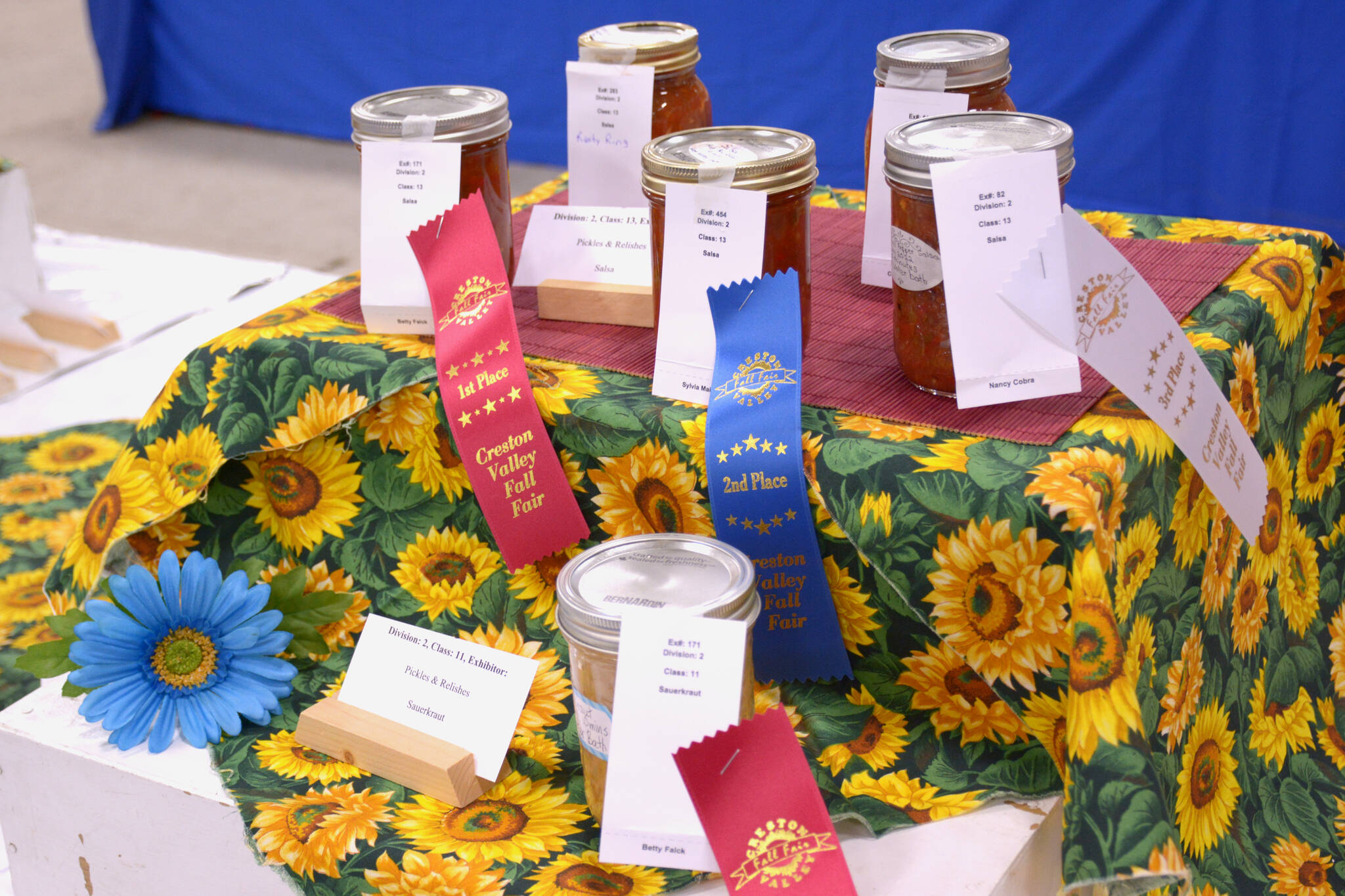 There was a great selection of preserves on display. (Photo by Kelsey Yates)
