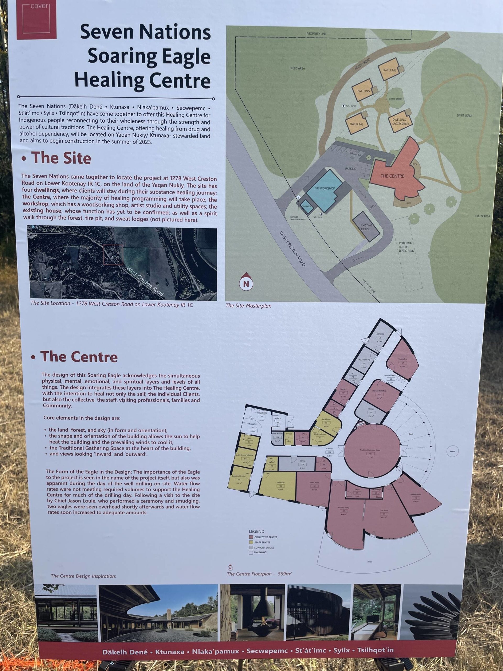 A map of the future site and centre. (Courtesy of Lower Kootenay Band)
