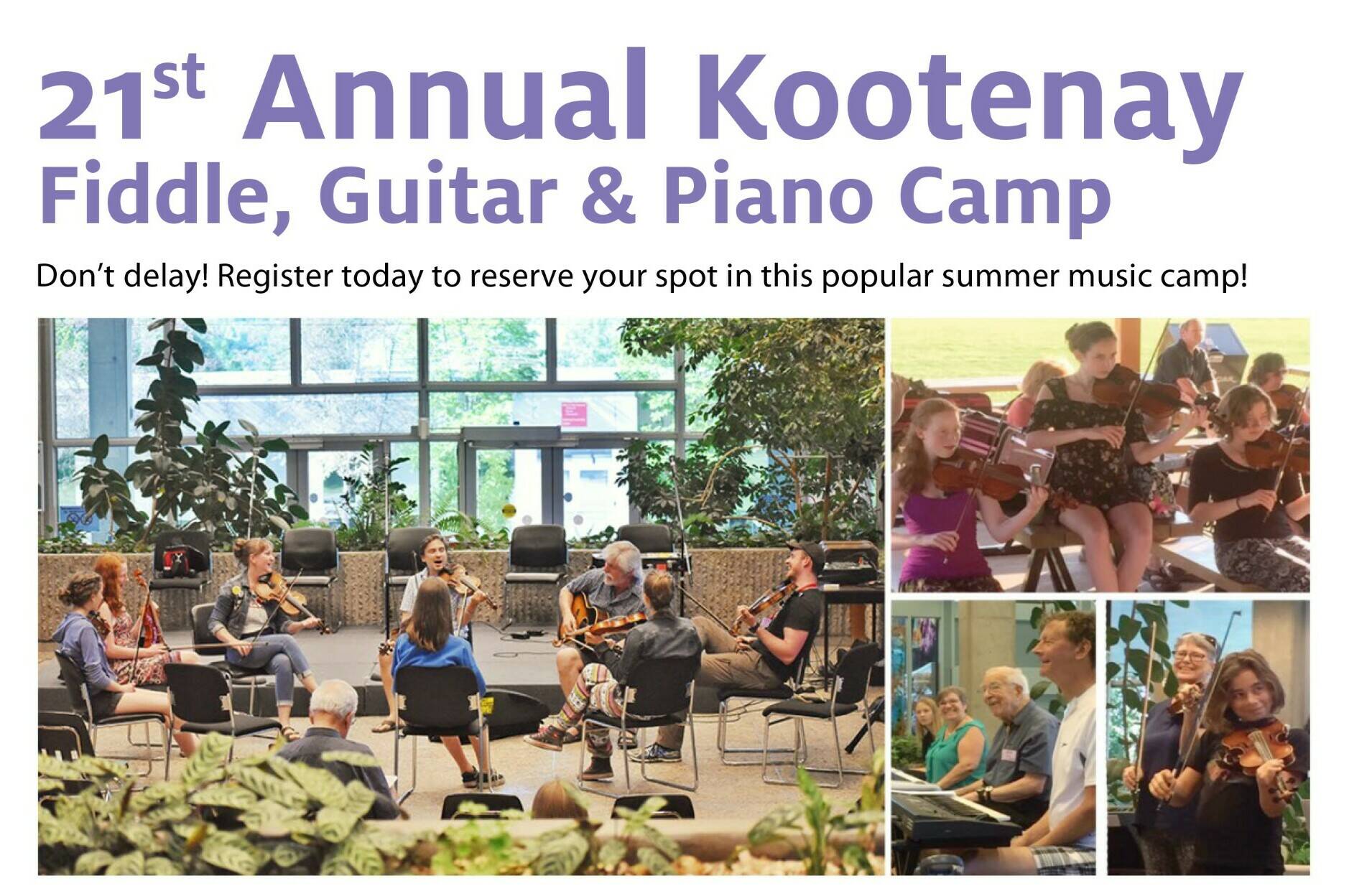Kootenay Fiddle Camp returns live next month