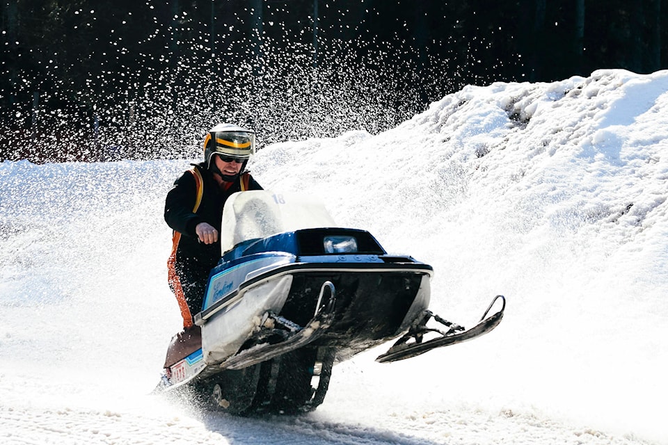 Fun races held at the Burner in Malakwa provided a chance for sledders to show off their classic machines. (Kayleigh Seibel/Eagle Valley News)
