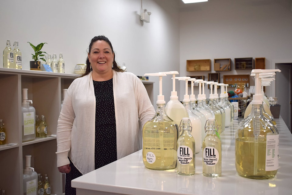 Teresa Sanders, owner of Fill - Vernon’s Refill Store, opened the doors to her shop in Polson Park Mall on Dec. 3, 2019. (Caitlin Clow - Morning Star)