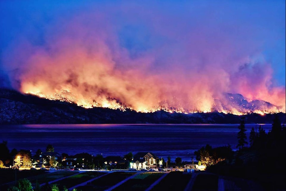 The Okanagan Park wildfire of 2003 is considered the most significant interface wildfire event in BC history. (File Photo)