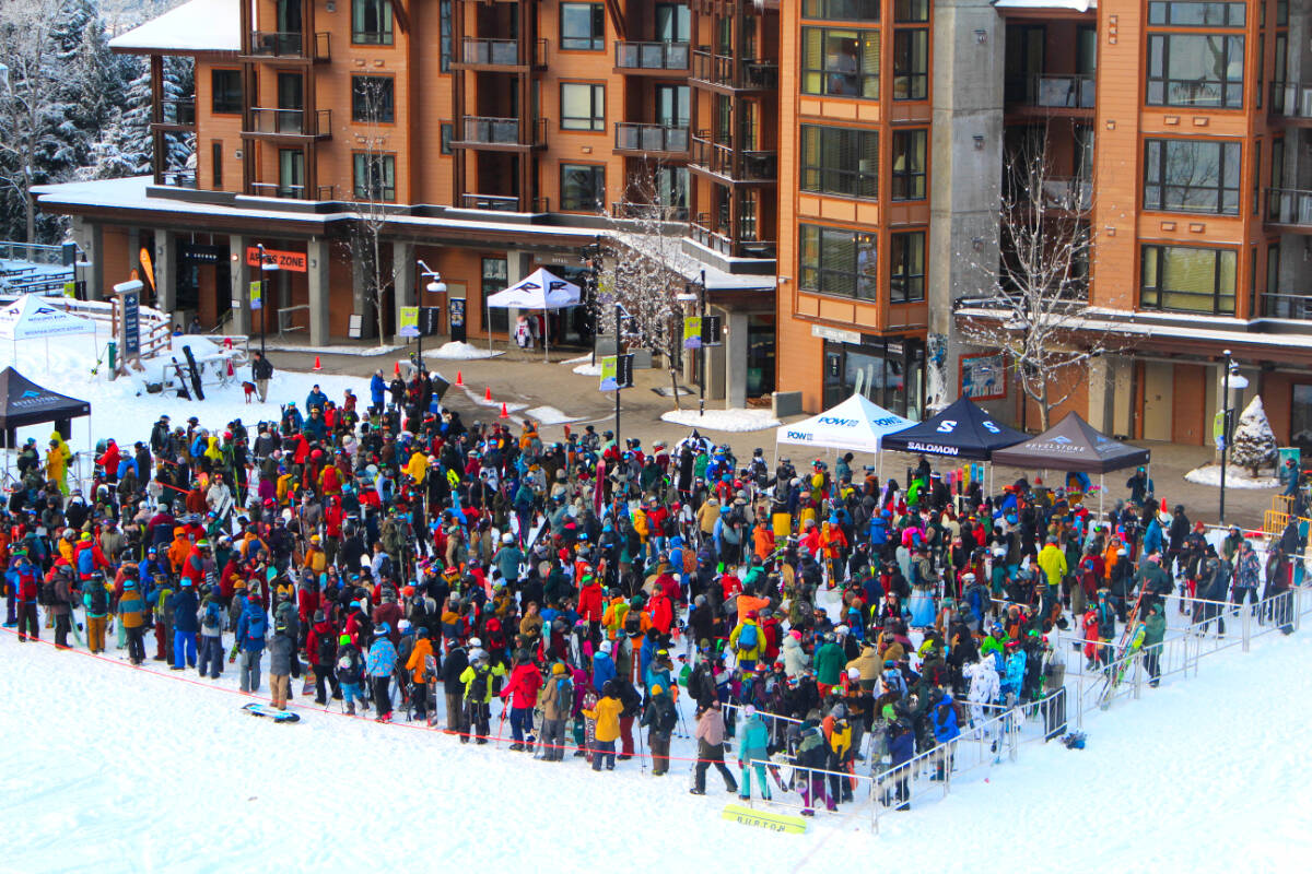 Opening day. (Josh Piercey/Revelstoke Review)