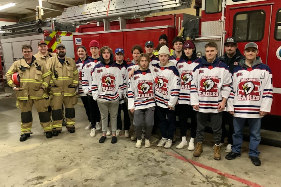 The Eagles have partnered with Eagle Valley Rescue Service to partake in rescue training and host a fundraising giveaway at their home playoff games. (EVRS photo)