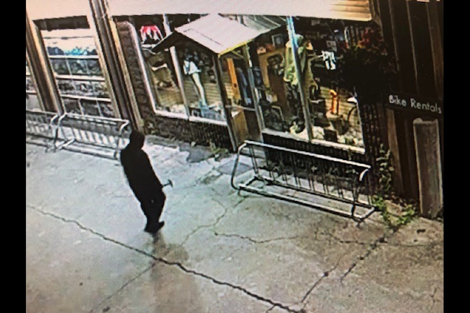 A suspect was seen breaking in to GearHub Sports in the early morning hours of July 4.