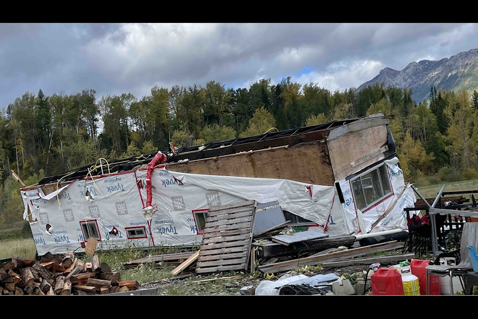 Mark Hall's home was completely destroyed by a powerful windstorm on Sept. 24 (Courtesy of Mark Hall)