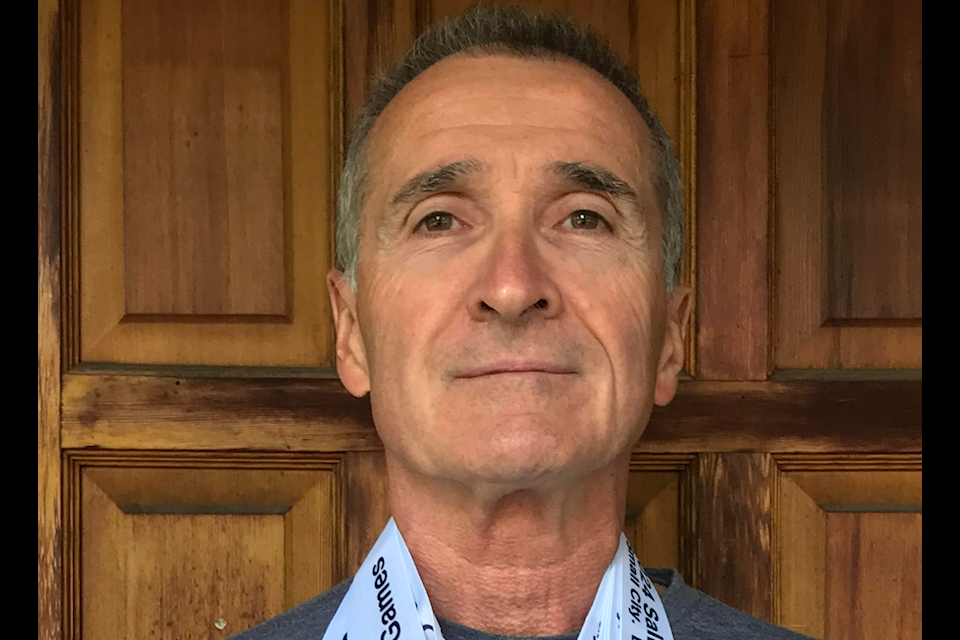 Former Elk Valley Dolphins swim coach Chris Bissonette medaled eight times at the B.C 55+ Games in Salmon Arm, B.C (courtesy of Sharen Popoff)
