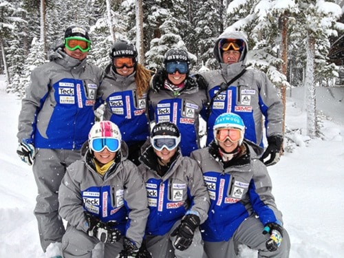 Women's BC Ski Team at Nakiska, November 2012 (left to right bac