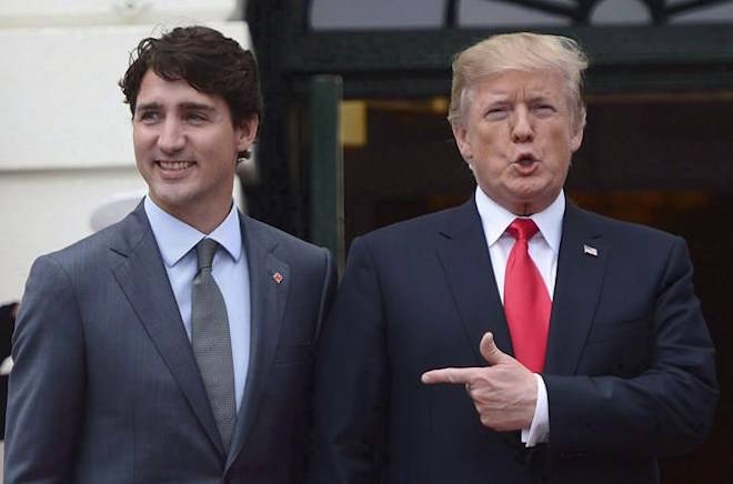 Trump says he made up facts about trade deficit in meeting with Trudeau