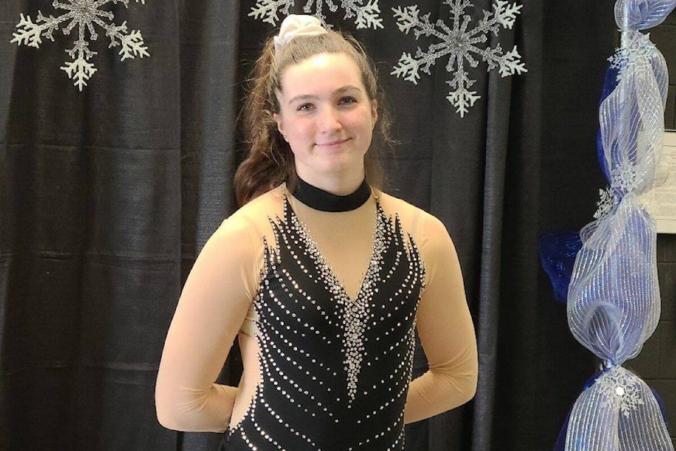 Cassee Gilbert of Sparwood won the Skate Canada BC/YK Section StarSkate Athlete of the Year award, and the Kootenay Region StarSkate Athlete of the Year award in 2022. (Courtesy of Melanie Barker)