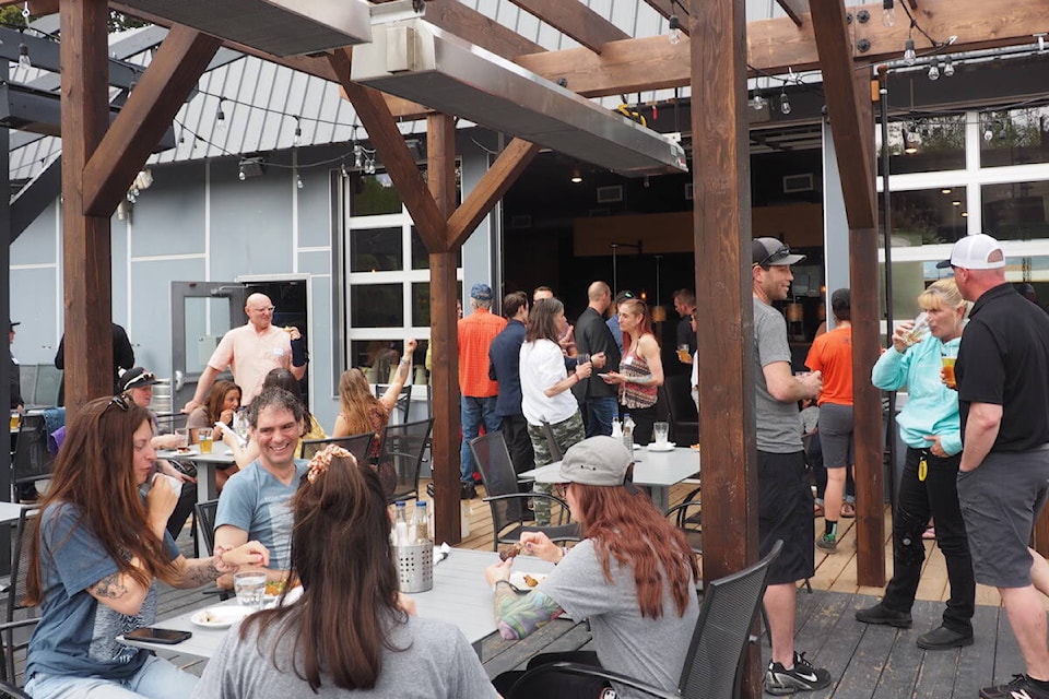 More than 70 people came to the Bridge Bistro in Fernie on June 1 for a meet and mingle tourism event. (Scott Tibballs / The Free Press)