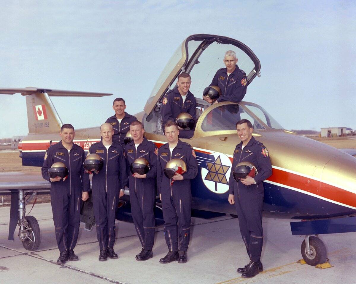 Clarence C.B. Lang is pictured on the far left with his team. (File photo)