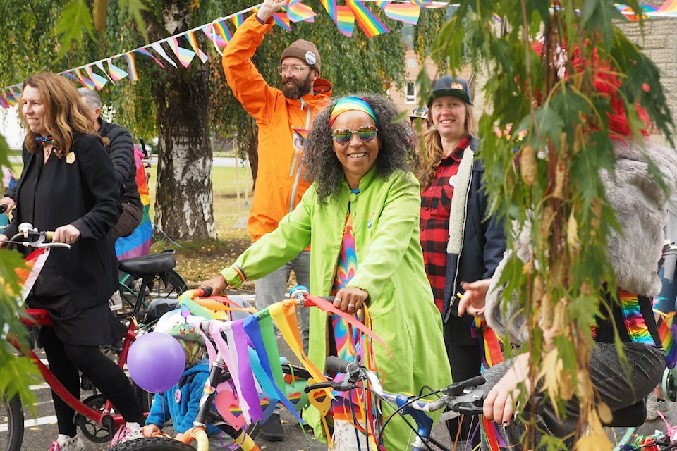 The Festival kicked off with a bike parade from City Hall in Fernie on September 22. (Scott Tibballs / The Free Press)