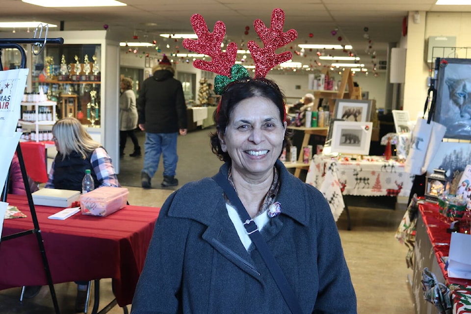 Rose Sharma was the main organizer of the 43rd annual Craft and Small Business Fair, a Christmas market put on by the Sparwood and District Arts and Heritage Council, held in Sparwood on Nov. 18, 2022. (Joshua Fischlin/The Free Press)