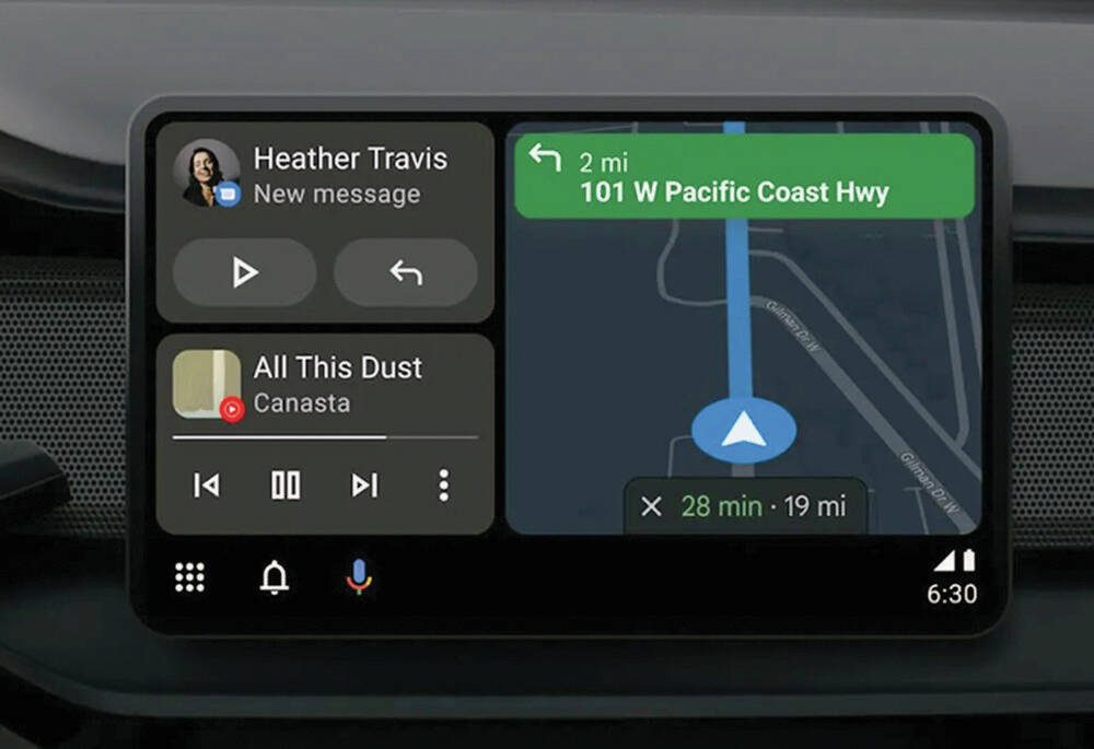Googles next-generation vehicle-infotainment system will soon come with split viewing, which can be adapted for various sizes of square, vertical and horizontal screens.