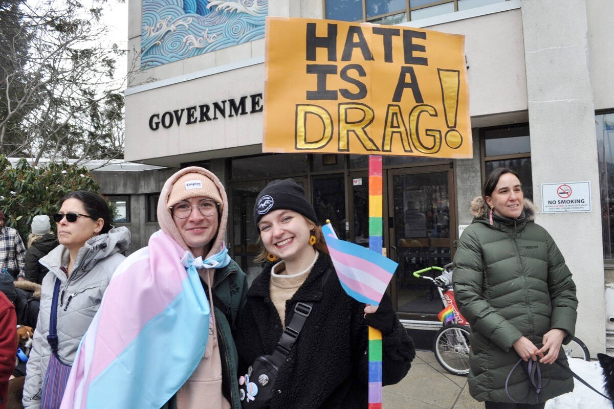Saturdays drag reading was a response to an online campaign that forced the Nelson Public Library to scrap a similar event. Photo: Tyler Harper